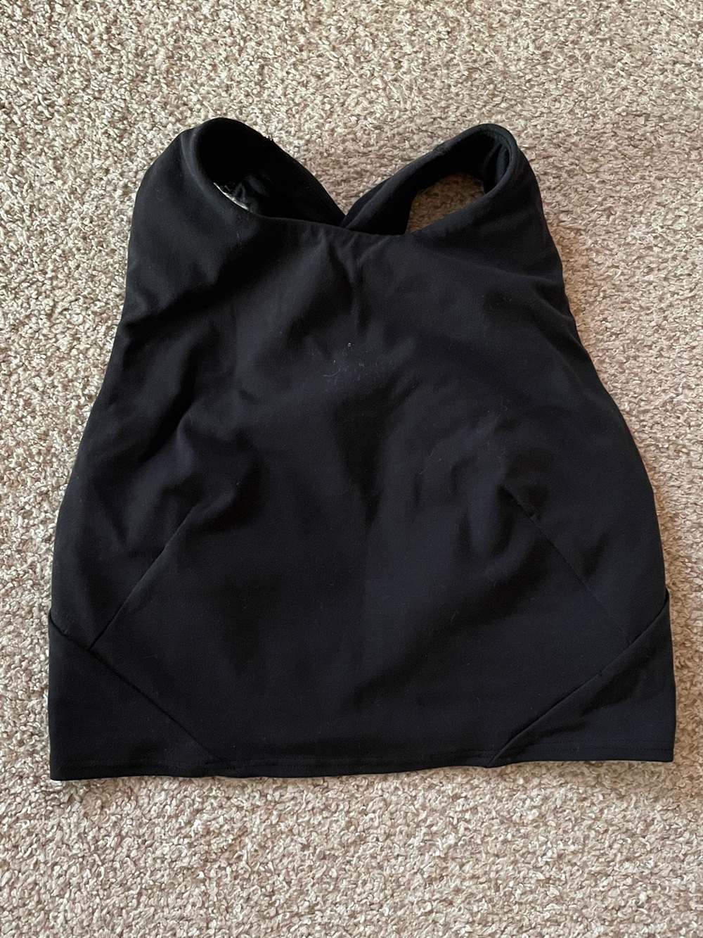 LULULEMON Forward Bra Black Light Removable Padding Cross Back Active Women's 4